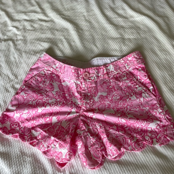 Lilly Pulitzer Pink Floral The Buttercup shorts - Picture 4 of 12